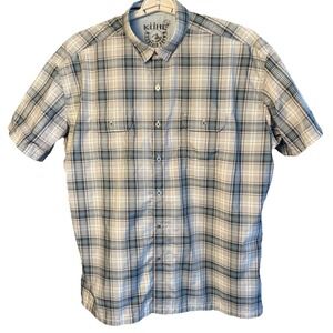Kuhl Shirt Men's XXL Response Eluxur Plaid Polyester Hiking Outdoors Lightweight